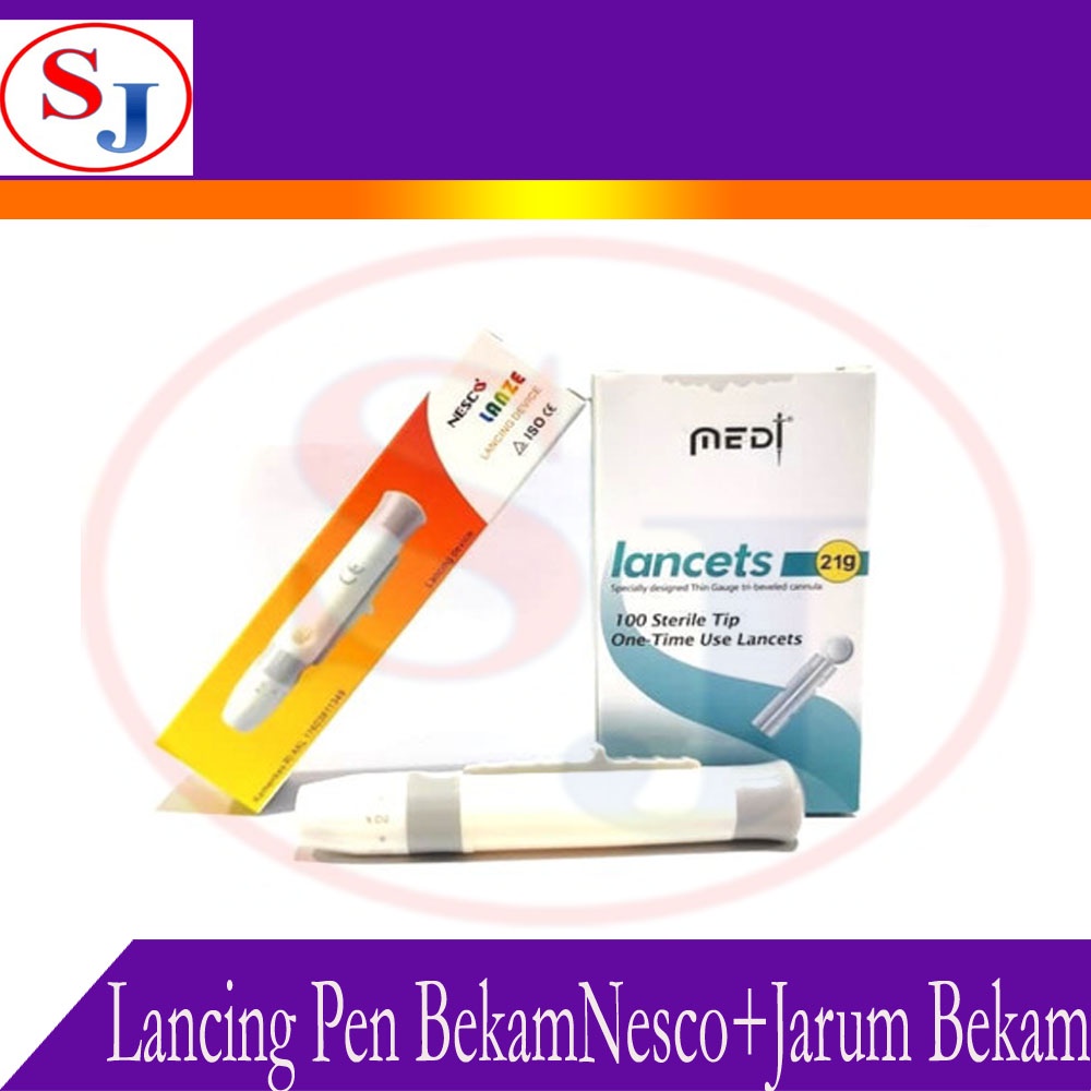Pen Bekam Nesco+Jarum Bekam / Lancing Device dengan jarum bekam murahh
