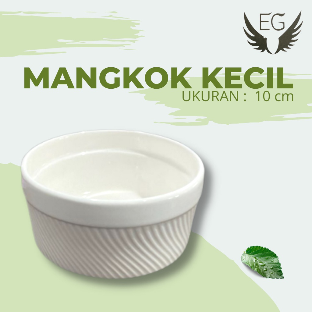 Jual Mangkok Keramik Bulat Diameter 10cm Mangkok Korea Ukir Pinggir