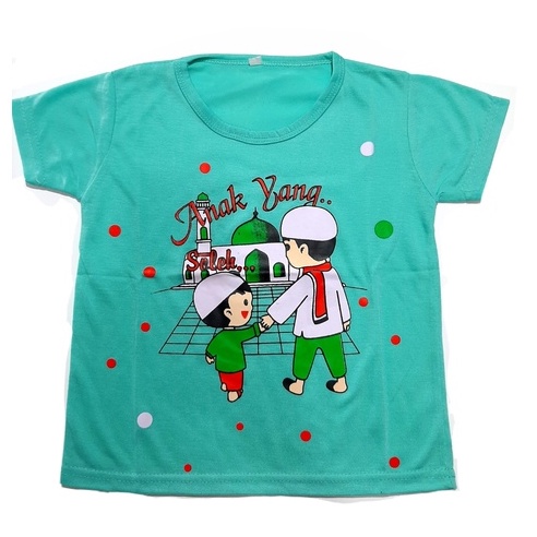 Kaos Anak laki-laki 6 bulan- 8 tahun oblong Muslim atasan pakaian baju masjid cowok murah grosir