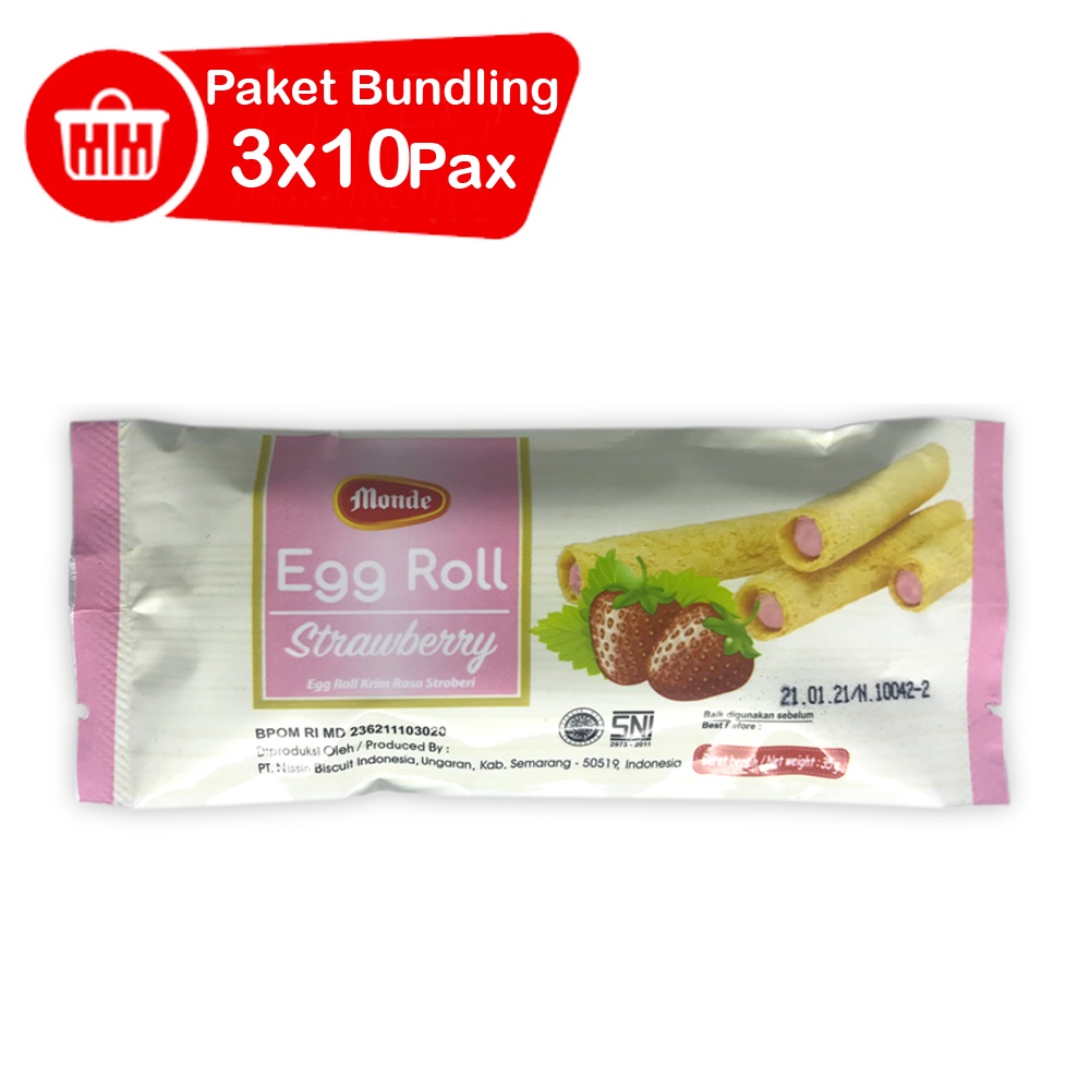 

Monde Egg Roll Strawberry 10 x 35gr x 3