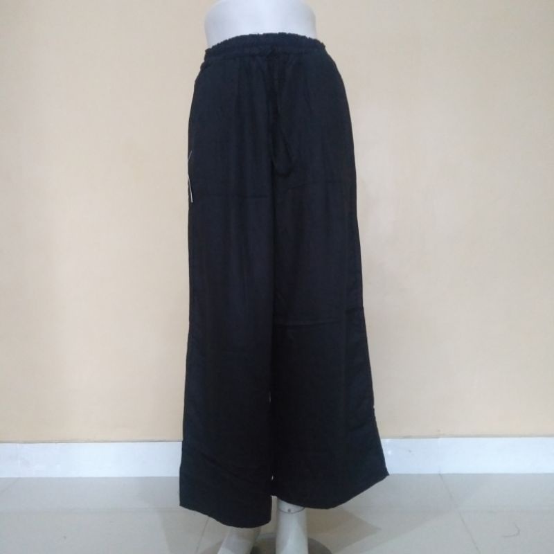 celana kulot bahan crinkle & rayon twill premium