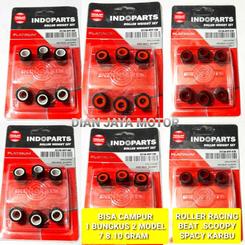 ROLLER RACING INDOPARTS BEAT. SCOOPY SPACY KARBU 7.8.10