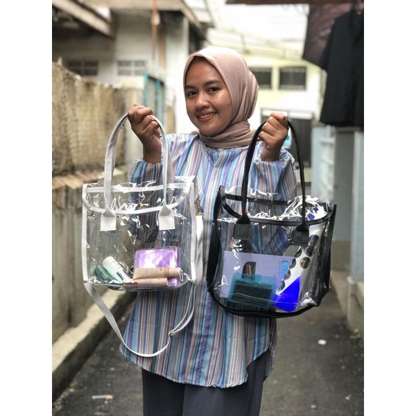 Tas Selempang Wanita Handbag Jelly Mika Tas Mika Pvc Lucu