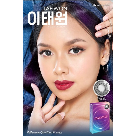 Softlens X2 ITAEWON by EXCOTICON 14.5 MM WARNA NORMAL