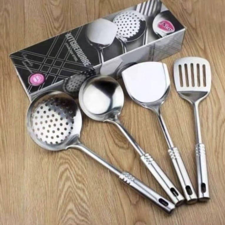 ღ Set spatula stainless / set sutil stainless ↷
