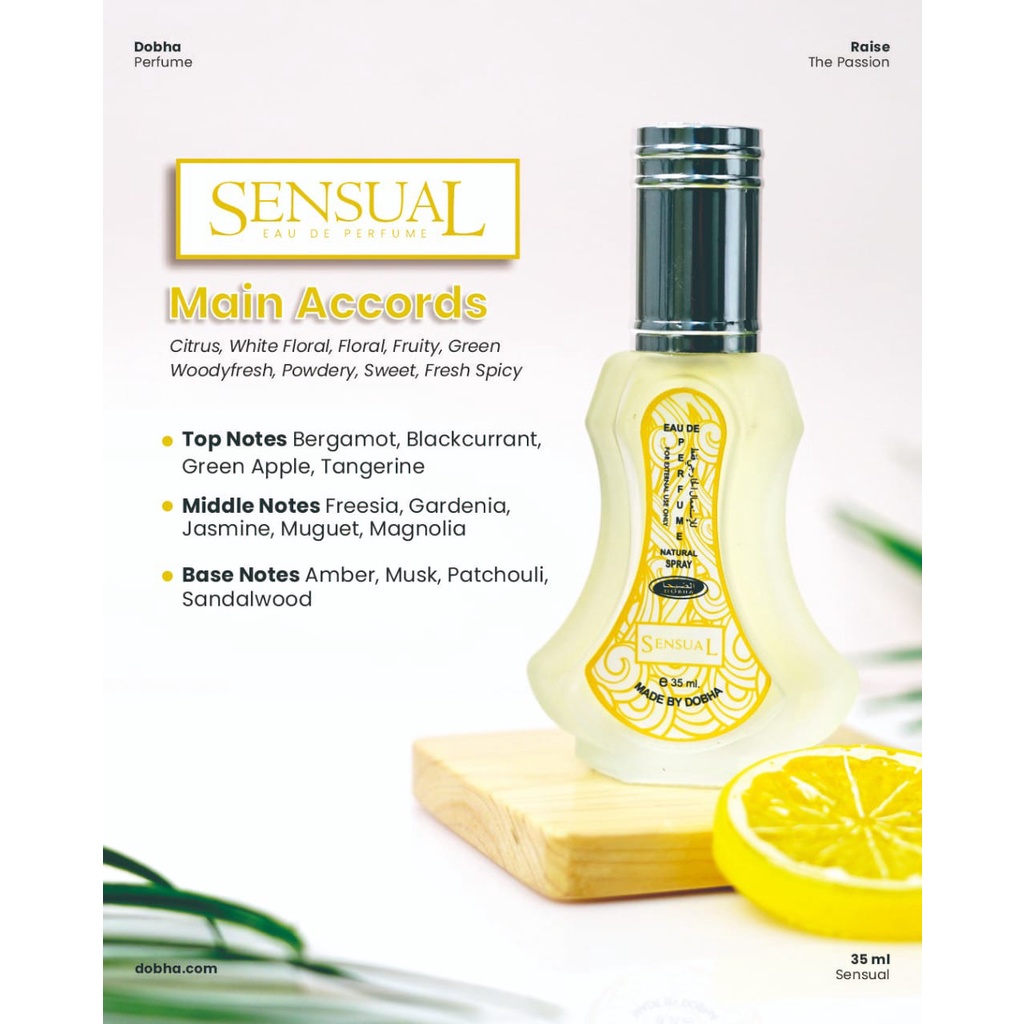 Parfum Minyak Wangi Dobha Spray Sensual 35ml Original