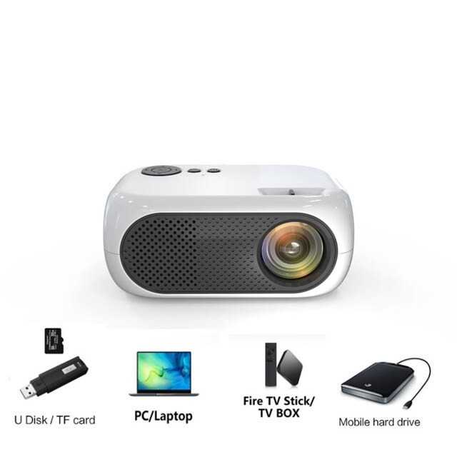 Proyektor Mini LCD Full HD 1080P 1200 Lumens Home Theater M24