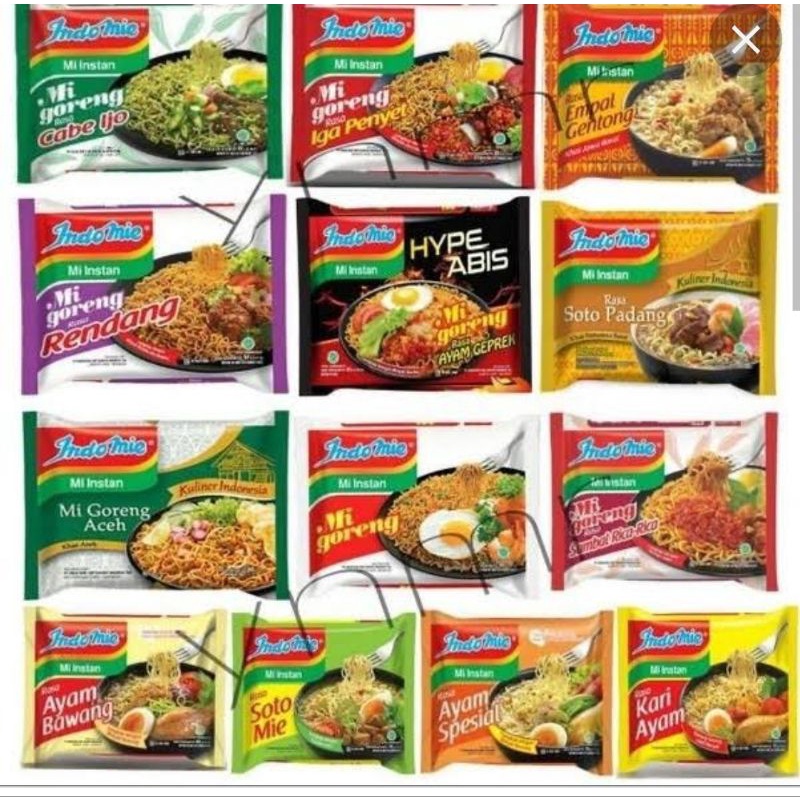 

Mie Indomie Kuah / Mie Indomie Goreng