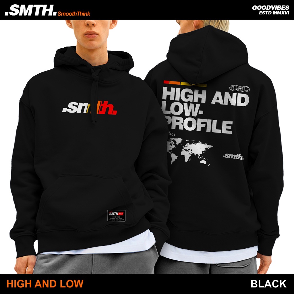 bee_nda - Hoodie Sweater Pria Motif High And Low