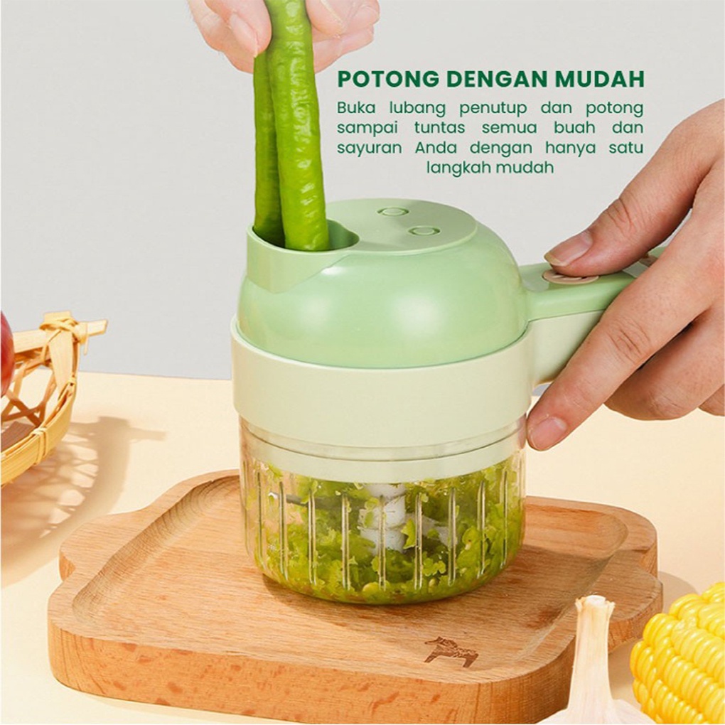 Blender 4in1 Food Chopper Low Carbon Life Blender Multifungsional Blender Serbaguna