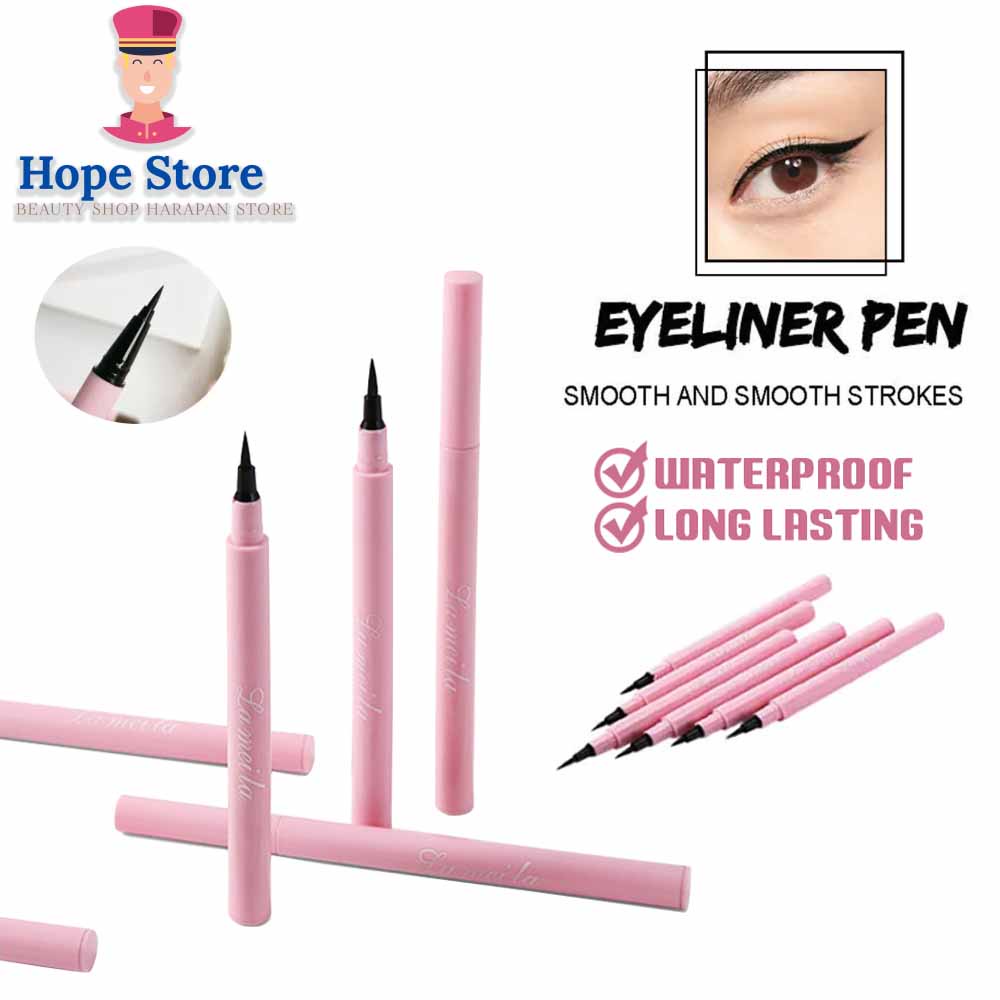 Lameila Eyeliner Hitam Waterproof Tahan Lama