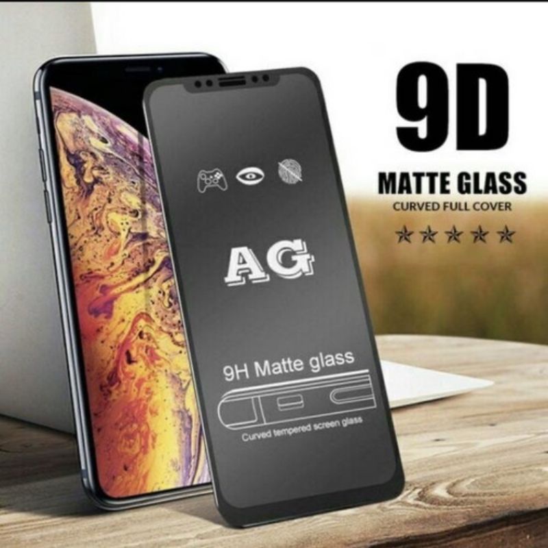 TEMPERED GLASS ANTI MINYAK MATTE IPHONE 13/13 PROMAX ANTI GORES BLACK MATTE TEMPER GLASS MATTE