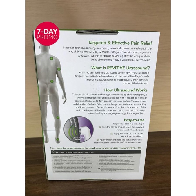 Revitive Ultrasound / Ultralieve Ultrasound Therapy Device READY STOCK