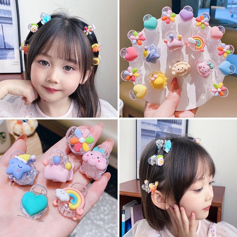 Jepit / Jepitan Rambut Anak Lucu Import Korea Akrilik Transparan Unik Aksesoris Rambut