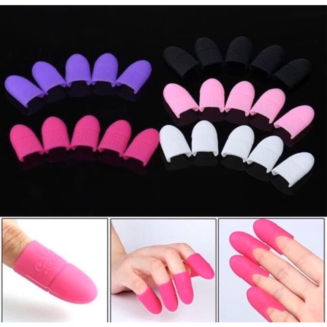 1 Set Soak off clip kutek gel rubber silicone / alat jepit karet soak off gel polish