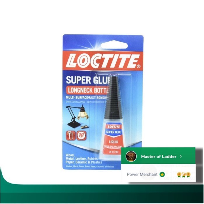 

Loctite super glue 10Gr liquid longneck lem serbaguna kuat Made in USA