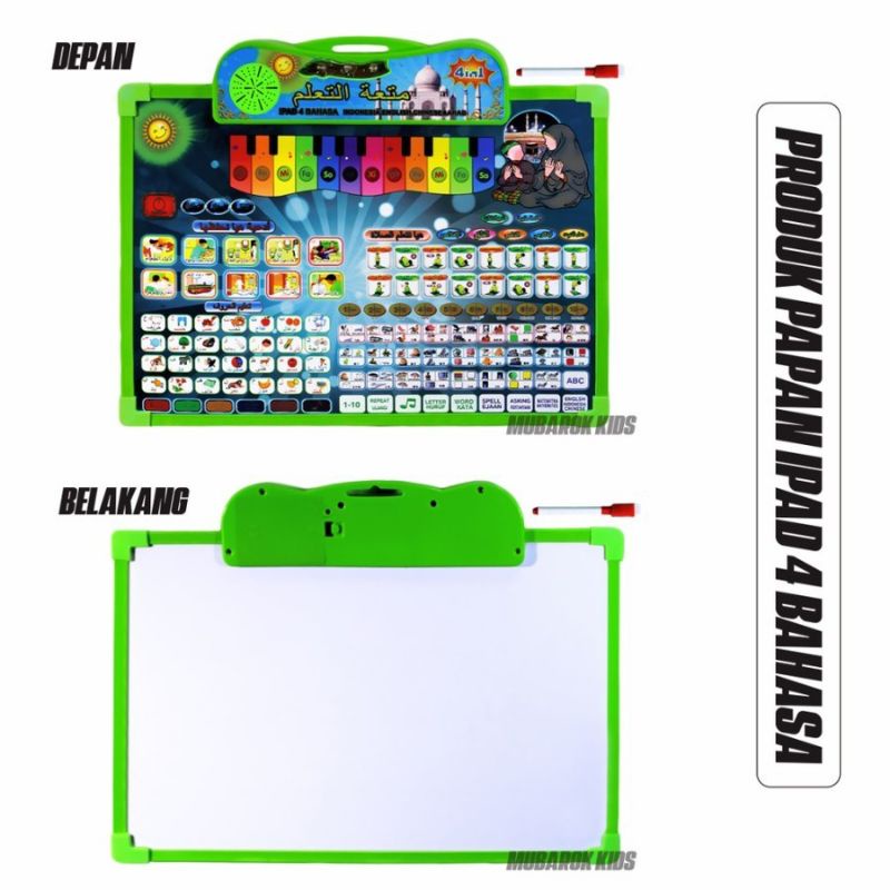 IPAD BOOK PAPAN TULIS ANAK 4 BAHASA