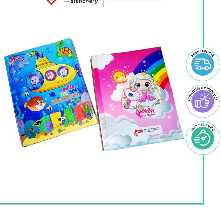

DAPATKAN SEGERA 10 pcs Buku Tulis Merak Merah 30 Lembar 1 pack WF6``