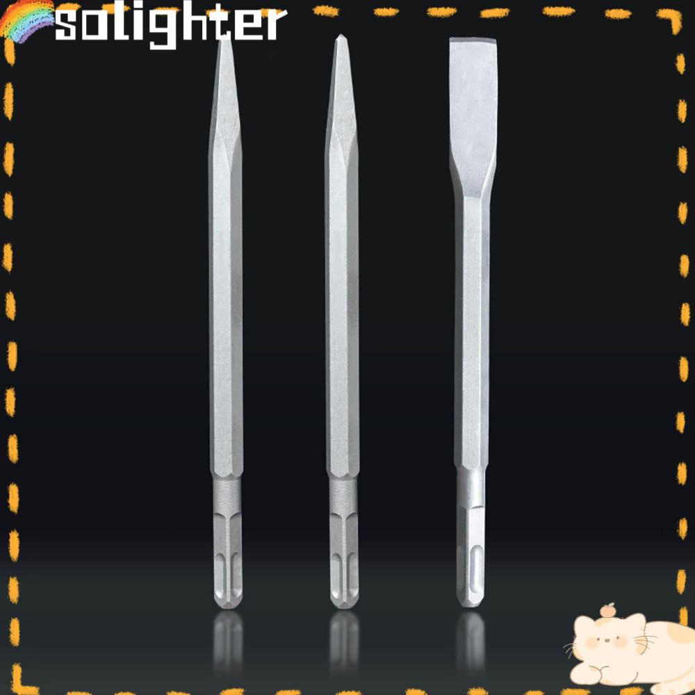 Mata Bor SOLIGHTER Mata Bor Palu Listrik Set Polos Bor Tembok Bata Electric Hammer Bit