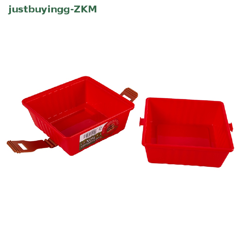 [justbuyingg] 1pc 12CM Reusable Burger Picnic Storage Box Dengan Tutup Anti Bocor Kotak Penyimpanan [RICO]