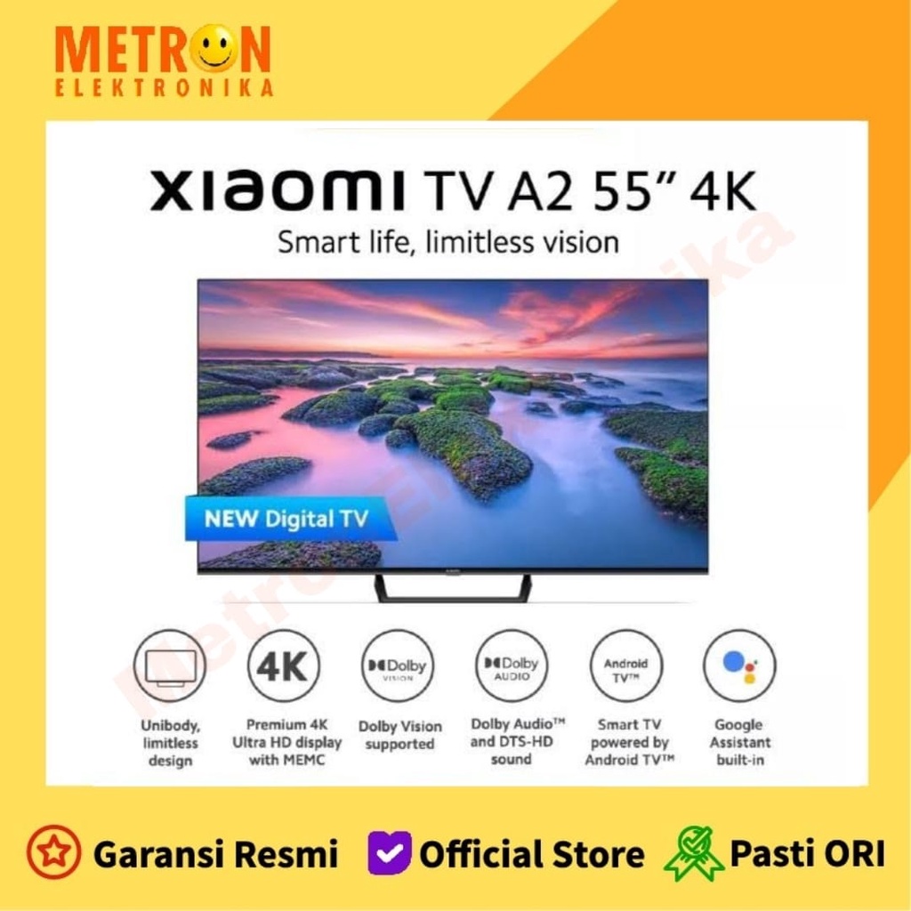 MI TV 55 A2 UHD ELA4787ID - UHD ANDROID TV 55 IN / XIAOMI / XIAO MI / TELEVISI 55A2UHD