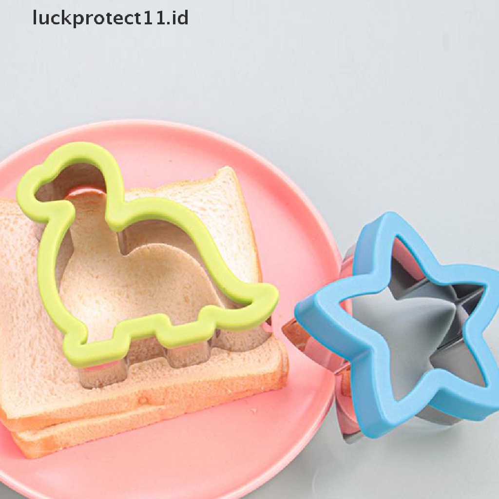 /Fashion Hot//// Sandwich Cutters Plastik Stainless Steel DIY Kartun Hewan Cetakan Pemotong Roti.