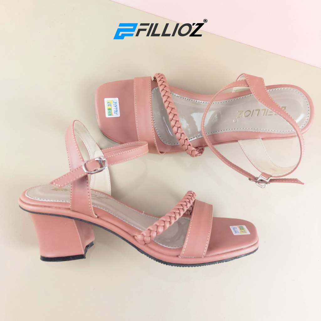 Fillioz Maria Sandal Heels Wanita Strap Anti Slip Original Import Quality