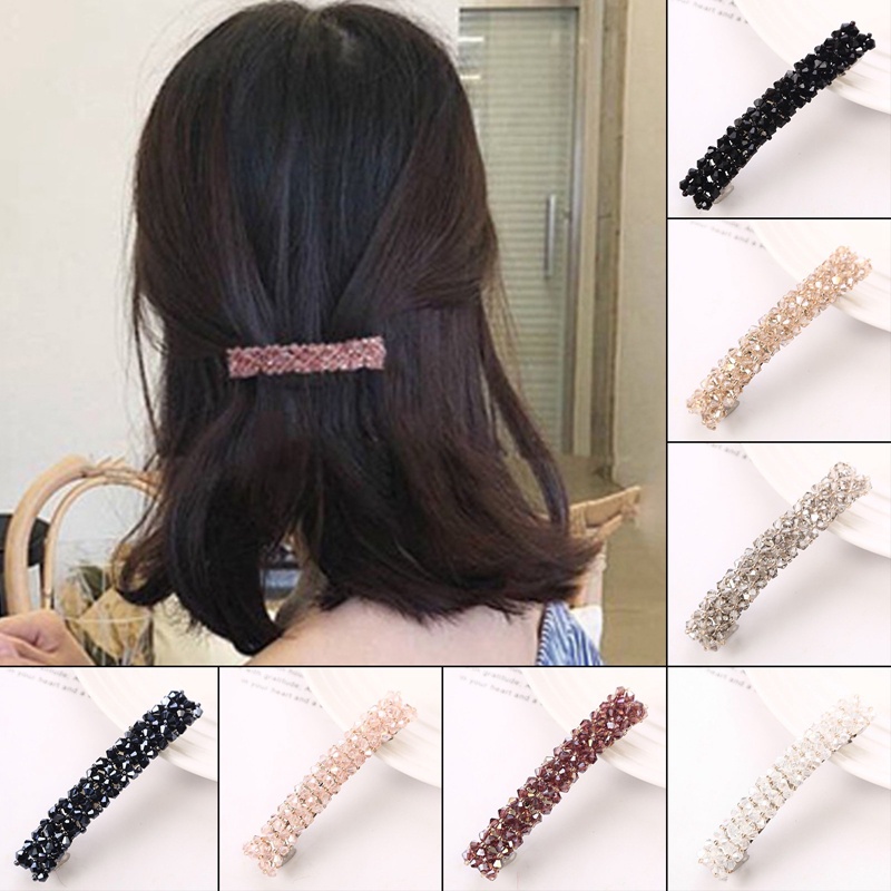 Baru Korea Elegan Jepit Rambut Hairgrips Kristal Berlian Imitasi Jepit Rambut Jepit Untuk Wanita Gadis Aksesoris Rambut