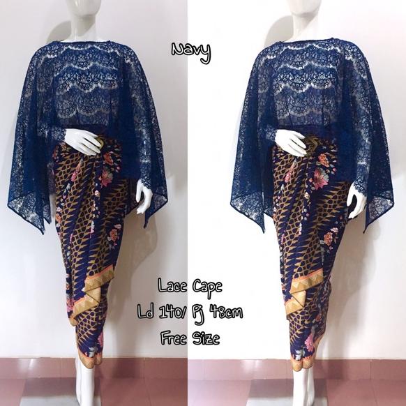 Recomended Cape Lace/rok lilit batik/atasan wanita/outer wanita