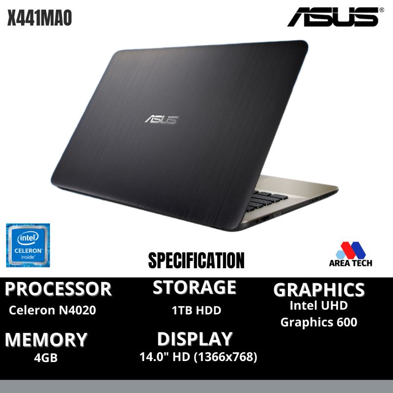 ASUS X441MAO | Celeron N4020 | 4GB | 1TB HDD | Win10