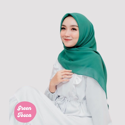 [ COD ] New 60+ Warna Daily Hijab Bella Square | Hijab Segi Empat Double Hycount | Hijab Segi Empat Bella Square-GREENTOSCA