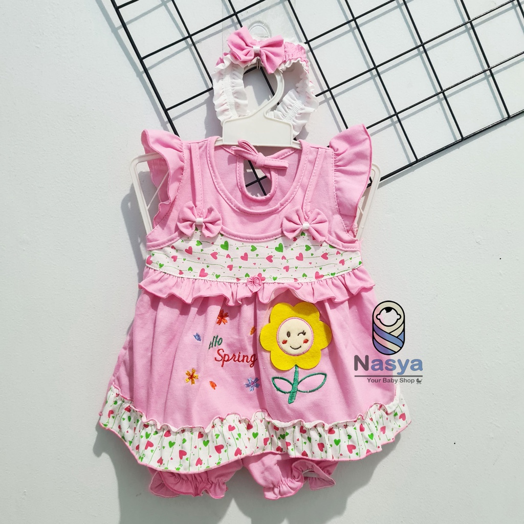 [P-023] Baju Bayi 0-6 m / Setelan Bayi Perempuan Motif Hewan/Buah