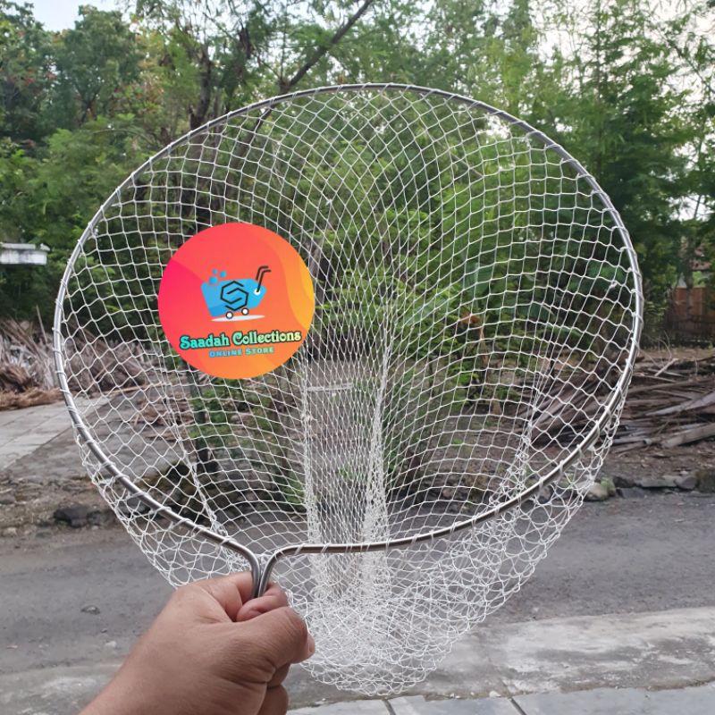 Jaring Seser ikan serok ikan bahan Nilon Besi Stainless