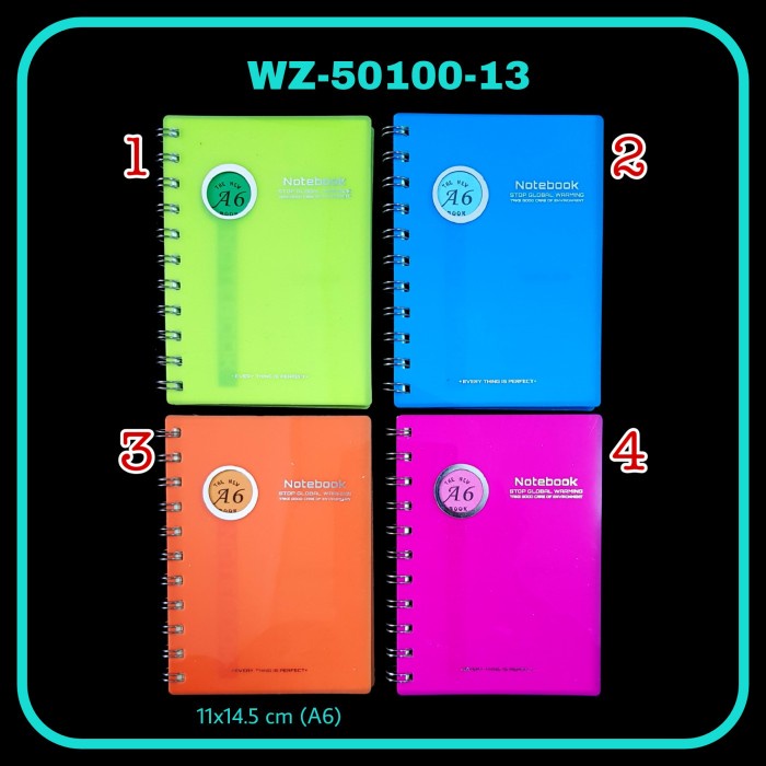 

PRO Buku Spiral WZ seri A6-80 / Notebook Spiral / Notebook - 50100 13