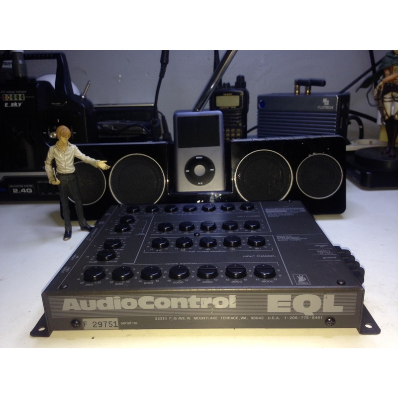 AudioControl EQL half octave equalizer. octave equalizer. and level matching preamp. Made in USA