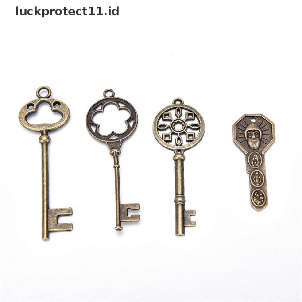 /Fashion Hot//// Set 70pcs Antik Vintage Old Look Bronze Skeleton Keys Fancy Heart Bow Pendant.