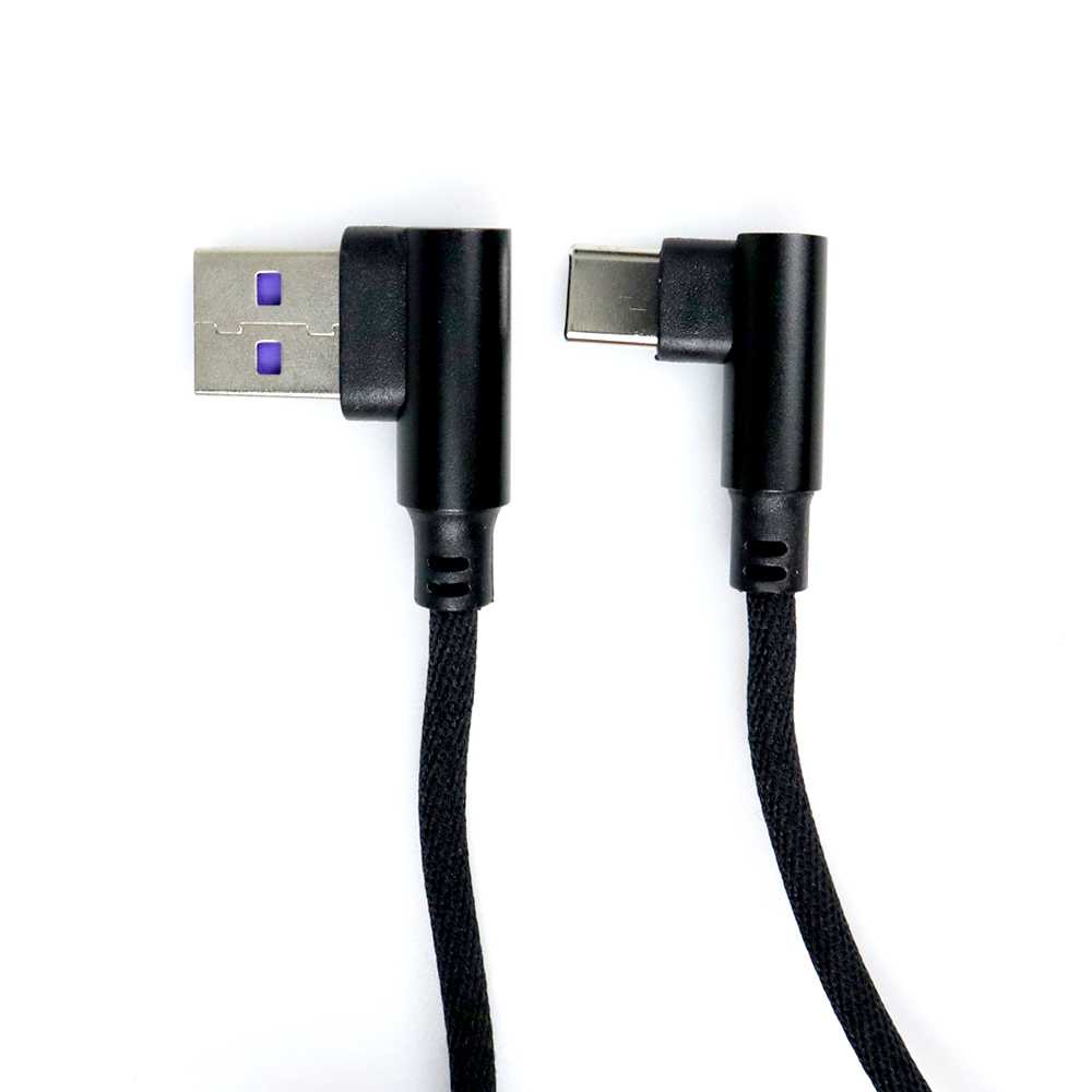 ( 100% BARANG ORI ) OLAF Kabel Charger USB Type C L Shape 2A 1 Meter - OL01