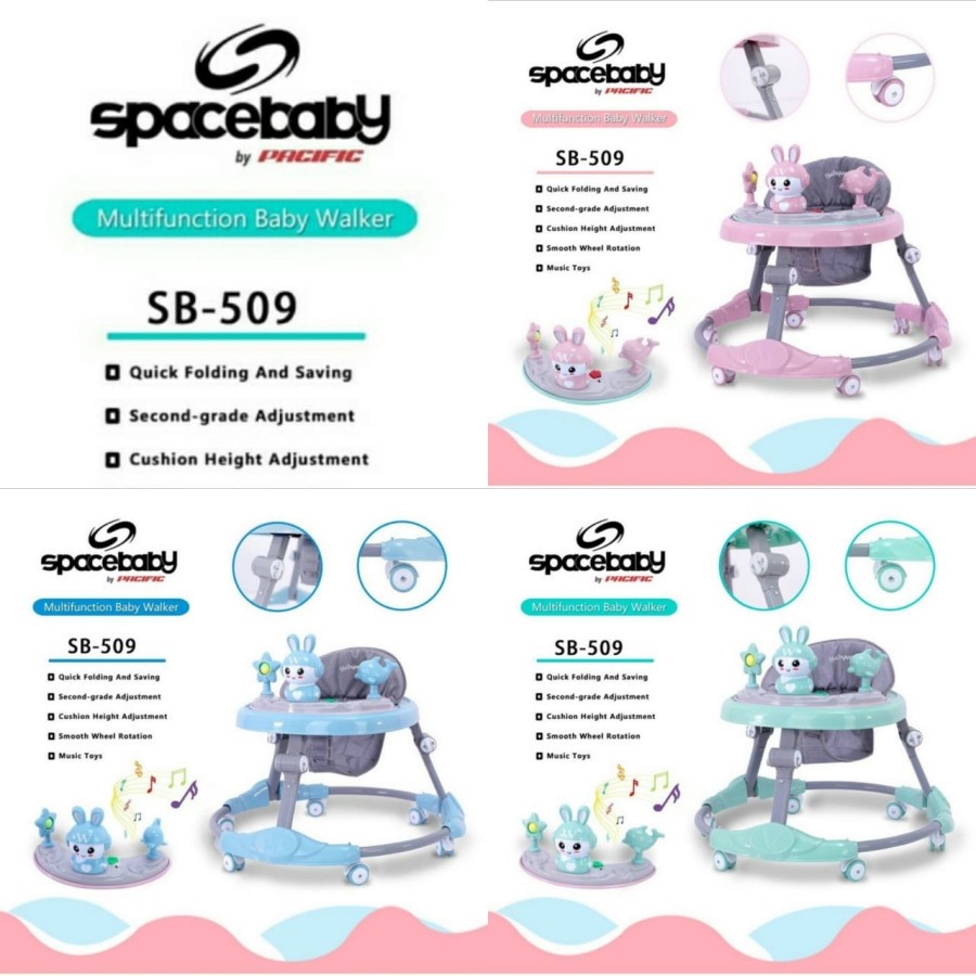 Baby Walker Spacebaby 505 506 507 509 510 511 513 516 Space Baby Alat Belajar Jalan Anak Bayi Balita SB505 SB506 SB507 SB509 SB511 SB513 SB516 Babywalker 139 302 306 309 315 316 510 512 611-3 612-3 613-3 615-3 618-3 705 707 709 801 8106 8109