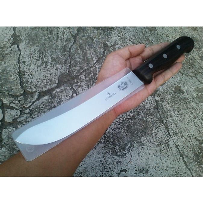 Butcher knife pisau sembelih victorinox 18 cm original kayu 5.7600.18