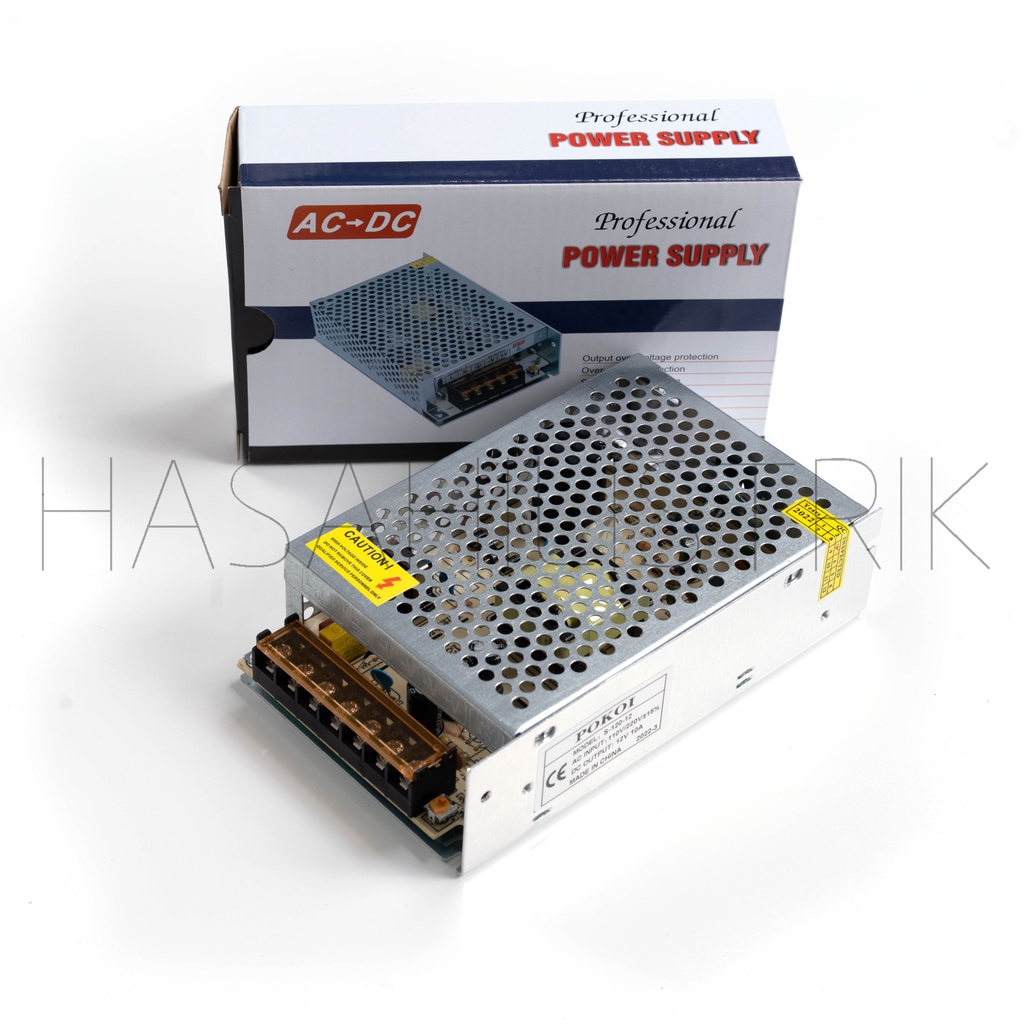 Trafo 5A60w/10A120w/ 20A250w /adaptor (ADAPTOR BESI) power supply 12V CCTV LED Strip