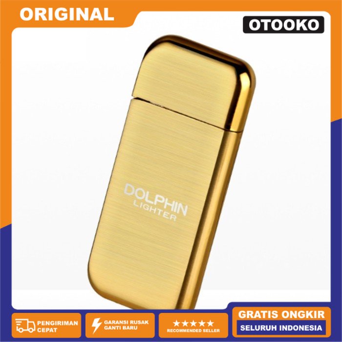 Korek Api Gas Mini Tipis Ultra Slim Lighter Kriket Butane Dolphin