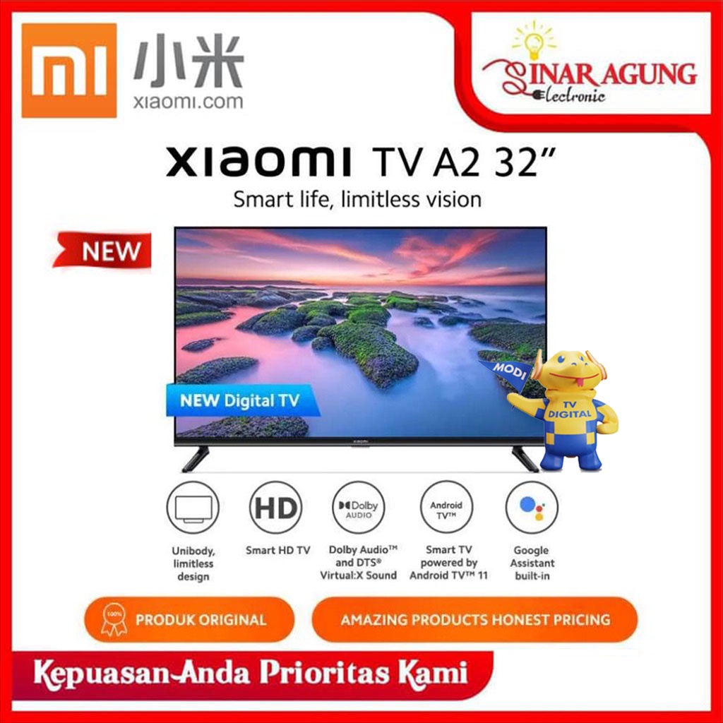LED SMART TV XIAOMI 32M7 A2 32 Inch DIGITAL [32 inch / USB MOVIE / HDMI] (GARANSI RESMI)