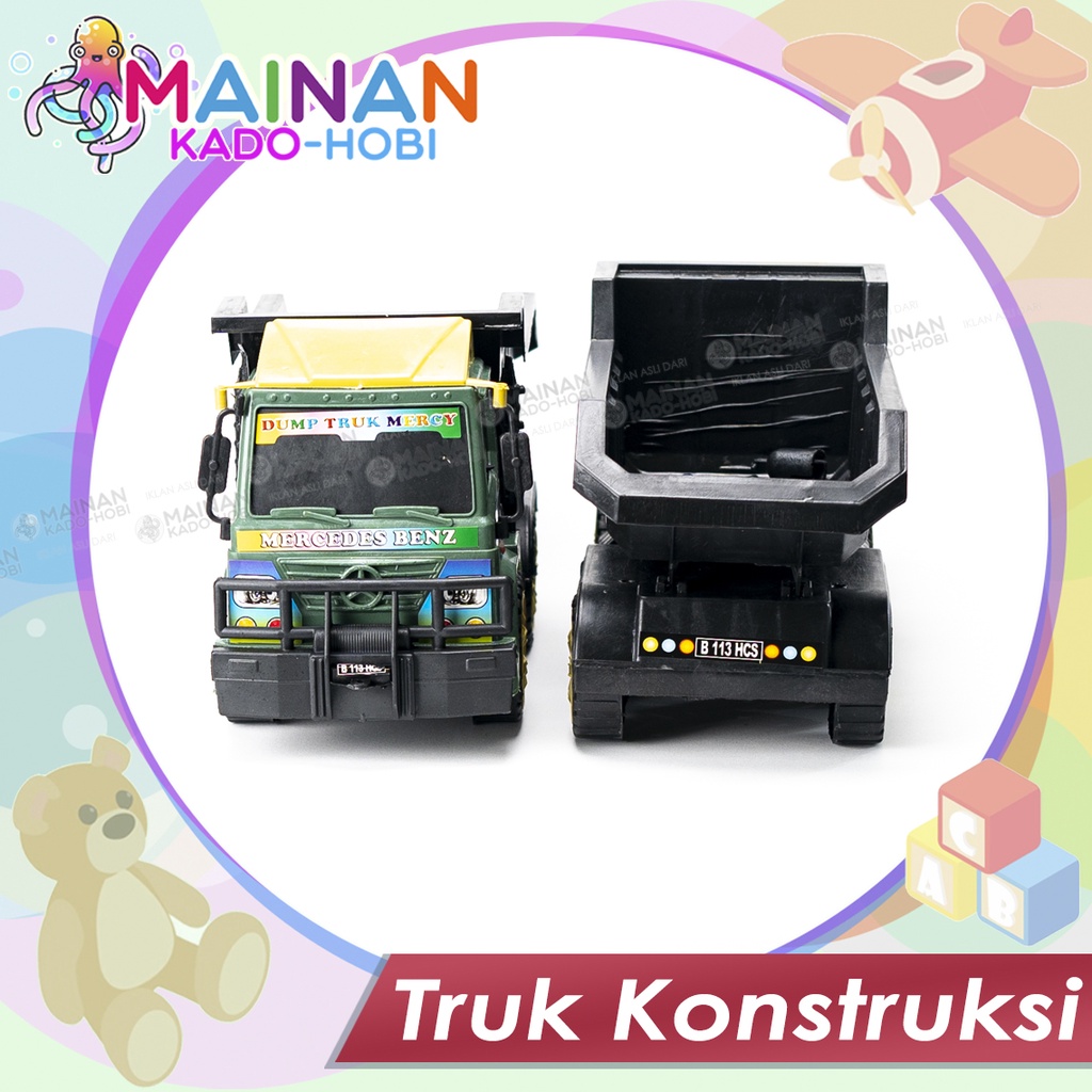 MAINAN ANAK DIECAST MOBIL TRUK KONSTRUKSI DUMP TRUCK