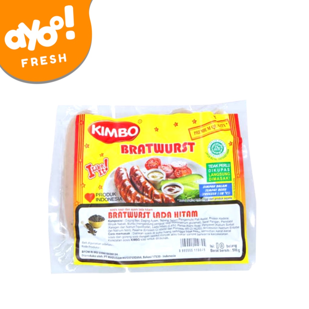 

Kimbo Sosis Blackpepper 500 g Pack