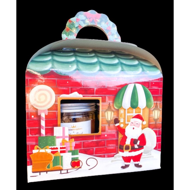 

Christmas Box Dus Natal Toples Kemasan Kue Kering Boxareus