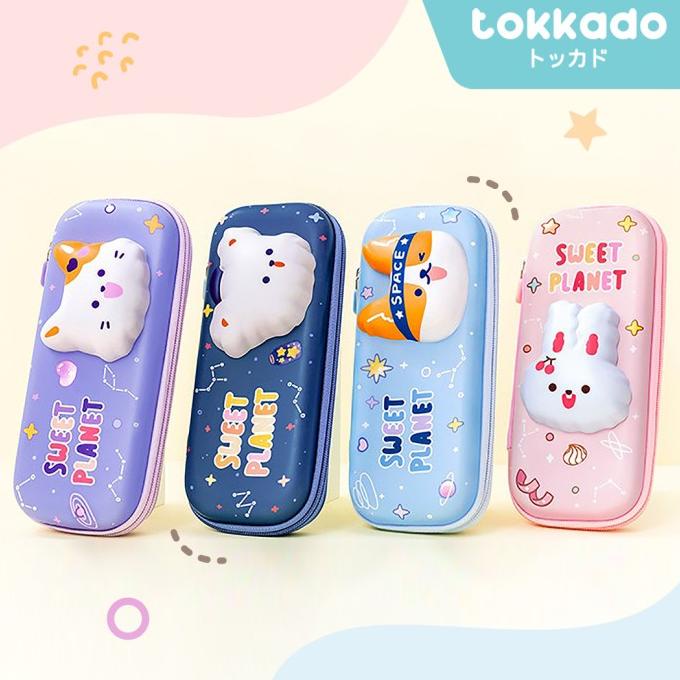 

TOKKADO Sweet Planet Squishy Pencil Case Kotak Pensil Anak Unik Lucu