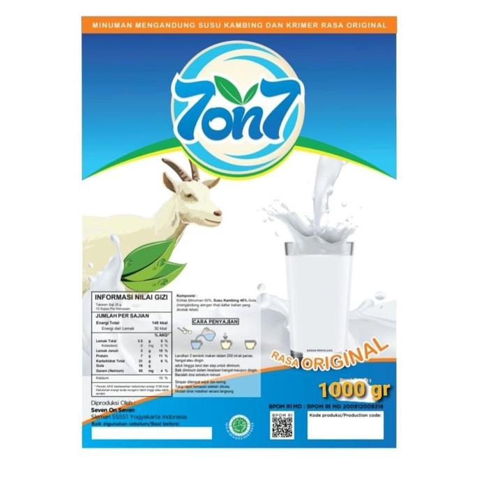 

[BAYAR DITEMPAT] Susu Kambing Etawa Kemasan 1000 gr