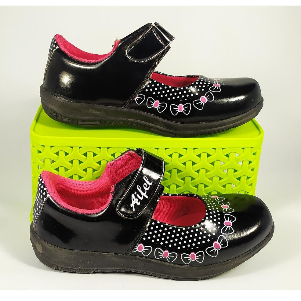 ㄱ Sepatu Sekolah Pantofel Hitam Anak Perempuan Cewek Wanita Umur 3 4 5 6 7 8 9 10 Tahun TK SD Kelas 