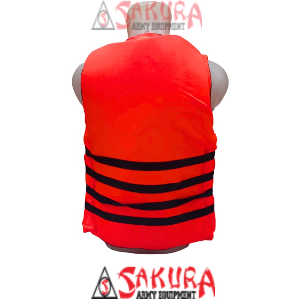 Rompi Pelampung Atunas Tali Hitam Life Jacket Pelampung Renang