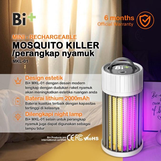Bi+ MKL-01 Alat Perangkap Nyamuk Portable 2in1 Mosquito Killing Lamp